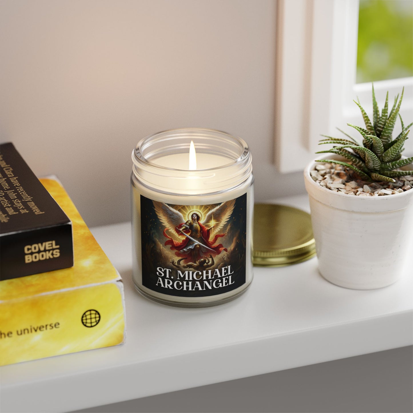 St Michael Archangel Candle | Spiritual Candle - Saint Michael Archangel Candle - Religious Candle - Religious Candle