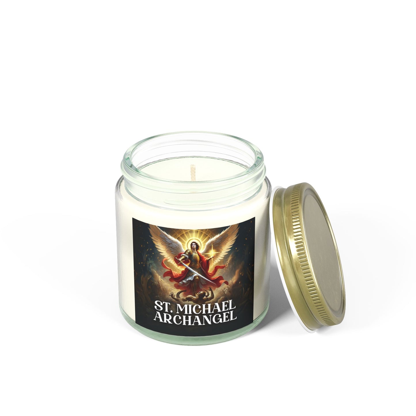 St Michael Archangel Candle | Spiritual Candle - Saint Michael Archangel Candle - Religious Candle - Religious Candle
