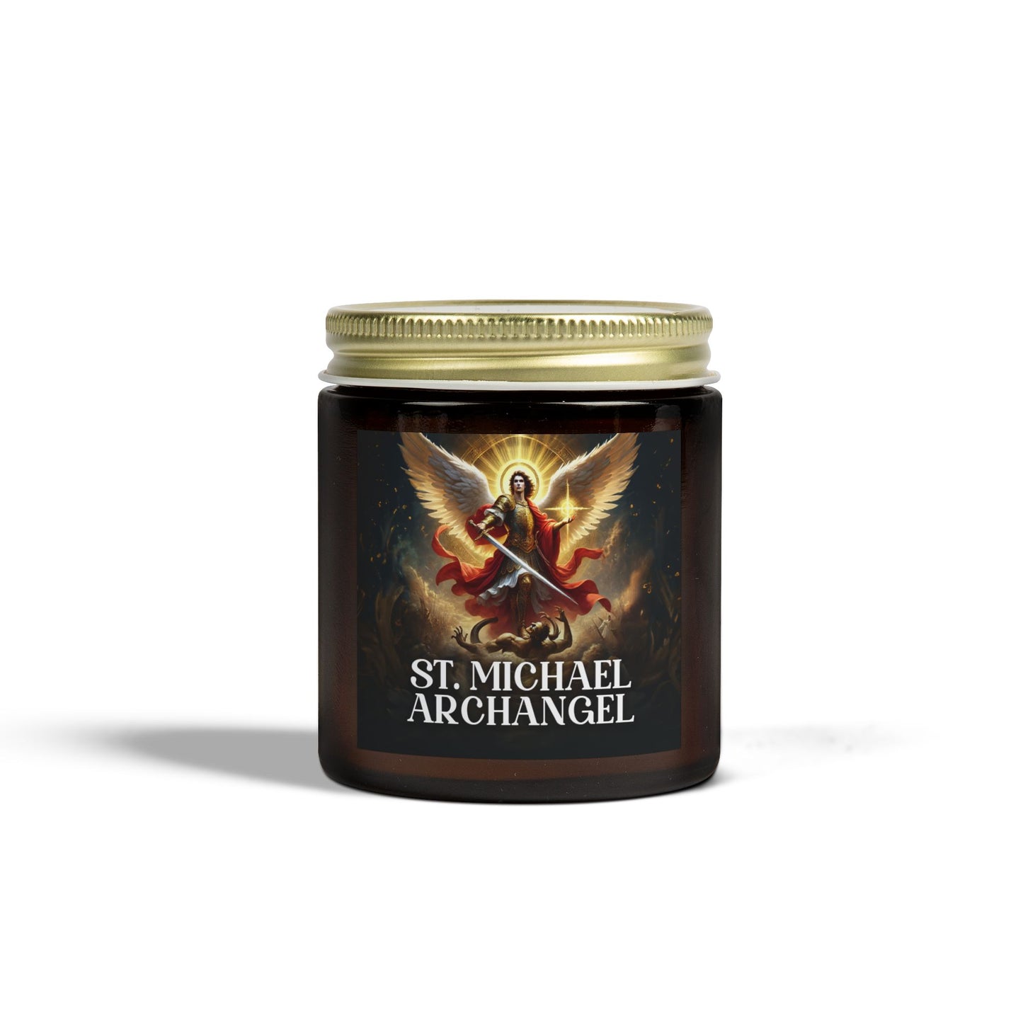 St Michael Archangel Candle | Spiritual Candle - Saint Michael Archangel Candle - Religious Candle - Religious Candle