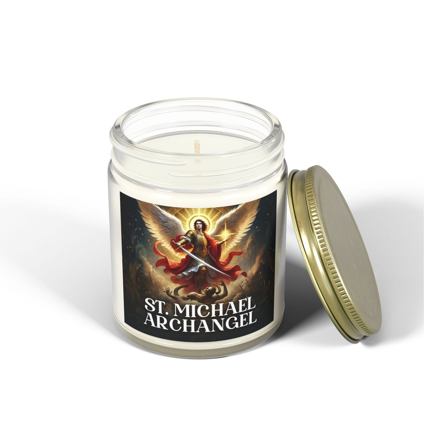 St Michael Archangel Candle | Spiritual Candle - Saint Michael Archangel Candle - Religious Candle - Religious Candle