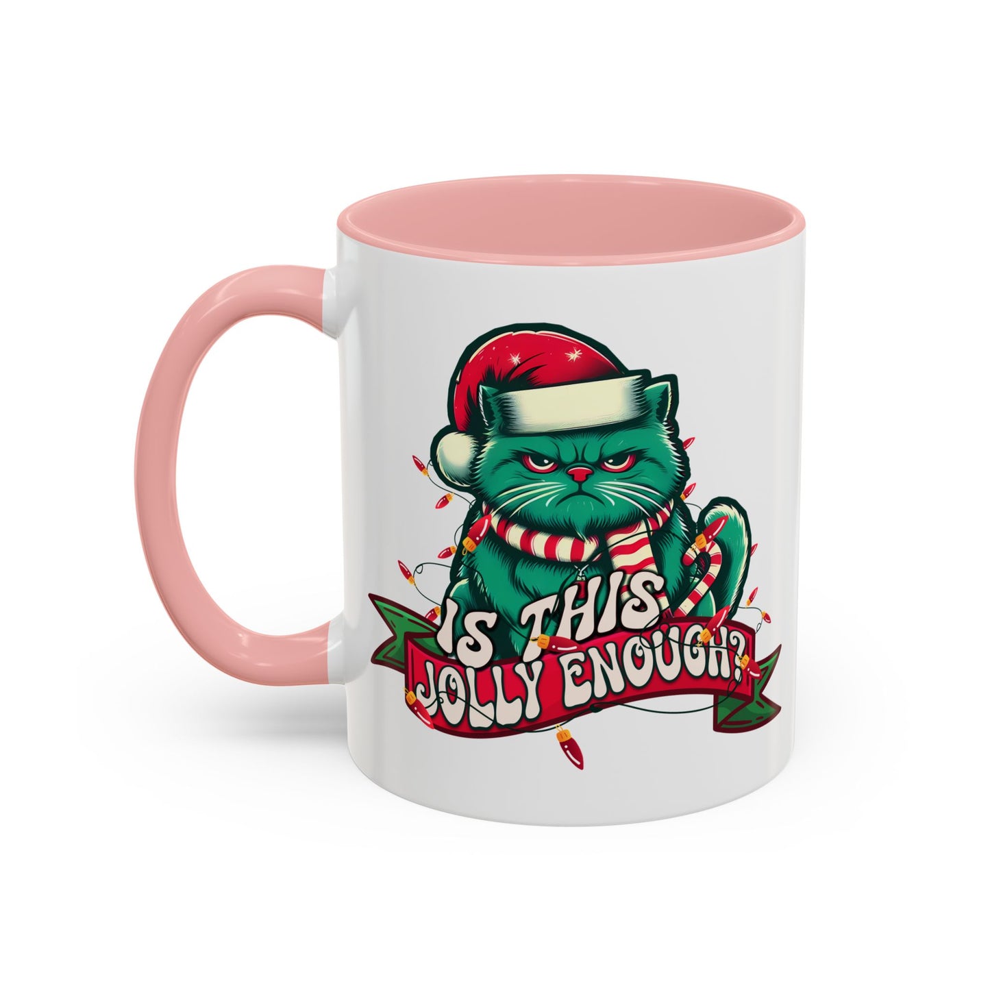 Funny Christmas Cat Coffee Mug Is This Jolly Enough?