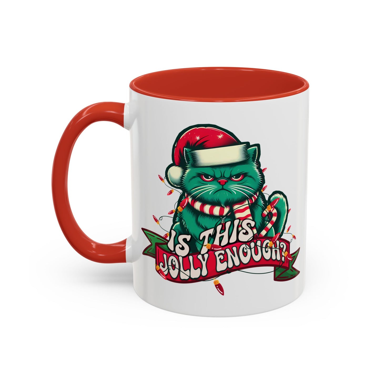 Funny Christmas Cat Coffee Mug Is This Jolly Enough?